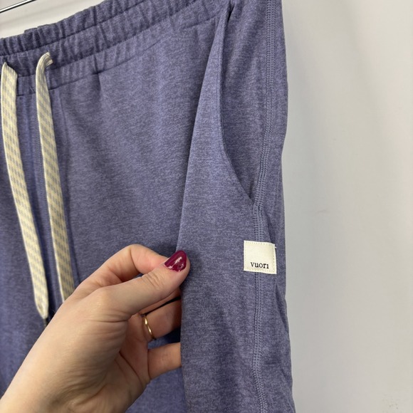 Vuori Women's Performance Jogger Heathered Purple Sweatpant Pocket Size M Lounge - Picture 5 of 13